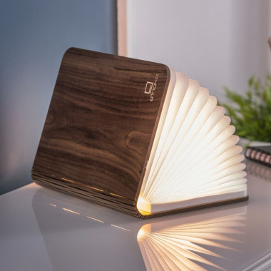Світильник-книга «‎Smart Book Light» від Gingko, дерево горіх — ElitPodarok