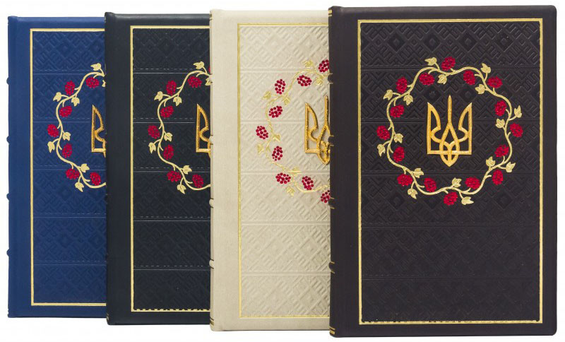 Щоденник у шкіряній палітурці «Квітуча Україна» фото 1 — ElitPodarok