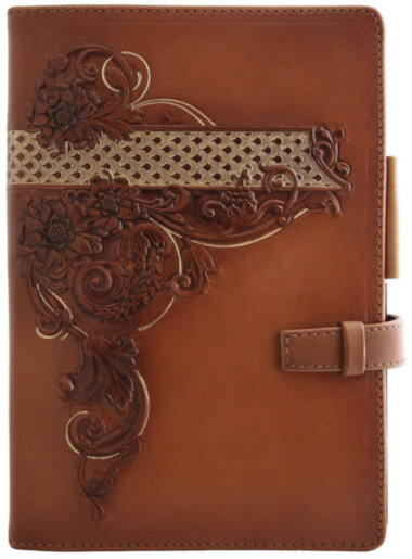 Кожаный ежедневник Винтаж Коричневый — ElitPodarok