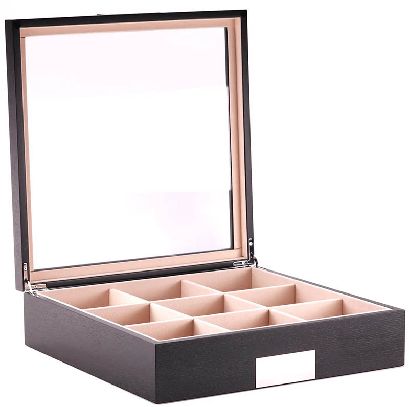 Шкатулка для хранения галстуков Salvadore Tie/6070/9.OAK.BL фото 1 — ElitPodarok