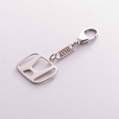 Серебряный брелок для машины «Honda / Хонда» 9018.1 — ElitPodarok