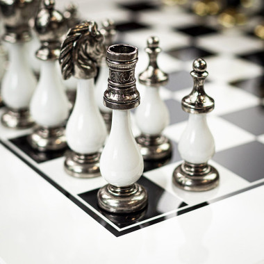 Шахматы Italfama Arabescato 142BN+342BNSG &mdash; ElitPodarok