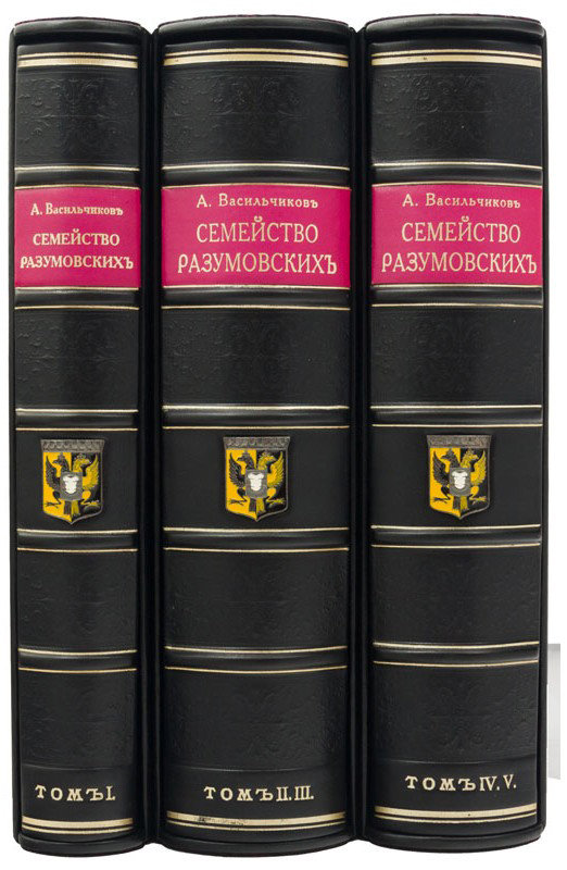 Книга «Семейство Разумовских» в кожаной обложке фото 1 — ElitPodarok