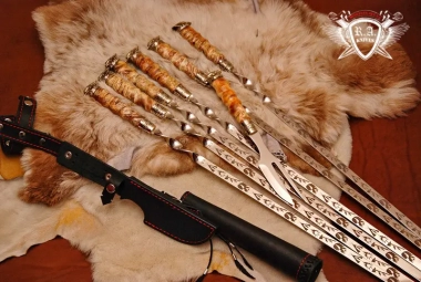 Подарунковий набір шампурів «індіанці черокі» — ElitPodarok