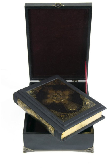 Эксклюзивная книга «Библия» латунь, в коробе — ElitPodarok