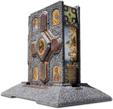 Книга «Свята Земля» у шкіряній обкладинці — ElitPodarok