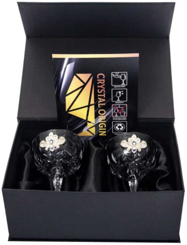 Подарунковий набір із двох келихів для шампанського «Crystal Origin» — ElitPodarok