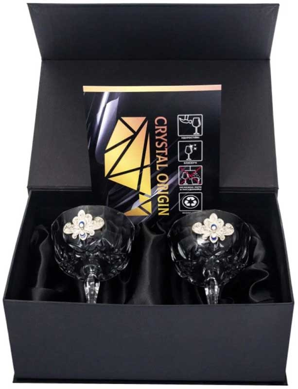 Подарочный набор из двух бокалов для шампанского «Crystal Origin» фото 1 — ElitPodarok