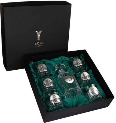 Набор для алкоголя «FISHMAN» 7 предметов, платина — ElitPodarok