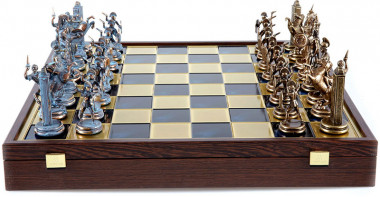 Шахматы Manopoulos «Греческие боги» SK19BBLU — ElitPodarok