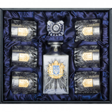 Подарочный набор бокалов «‎Доброго вечора ми з України» — ElitPodarok