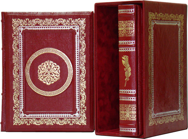 Книга в шкірі «Ахматова і Блок» подарункове видання в 2х томах в футлярі фото 1 — ElitPodarok