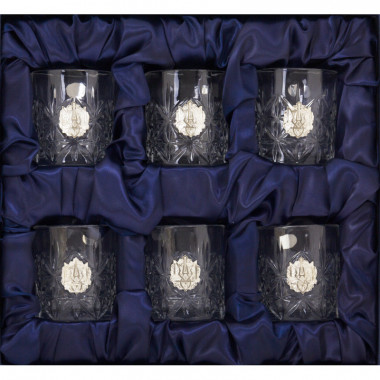 Подарочный набор из шести бокалов с тризубом — ElitPodarok