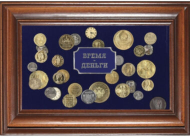 Сувенир банкиру &quot;Время-Деньги&quot; — ElitPodarok