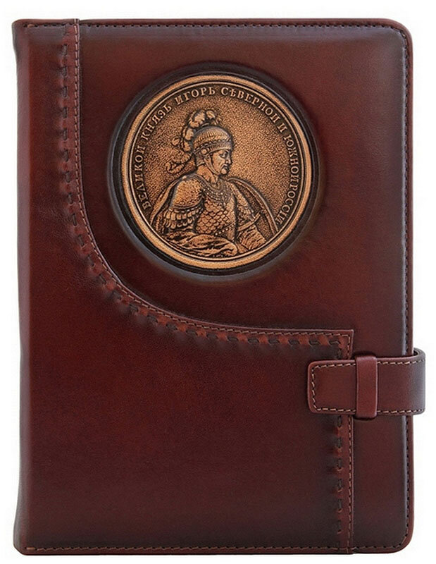 Кожаный ежедневник Князь Игорь Коричневый фото 1 — ElitPodarok