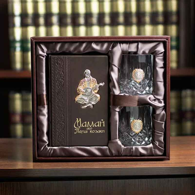 Подарунковий набір келихів «Мамай чи Перші козаки» фото 1 — ElitPodarok