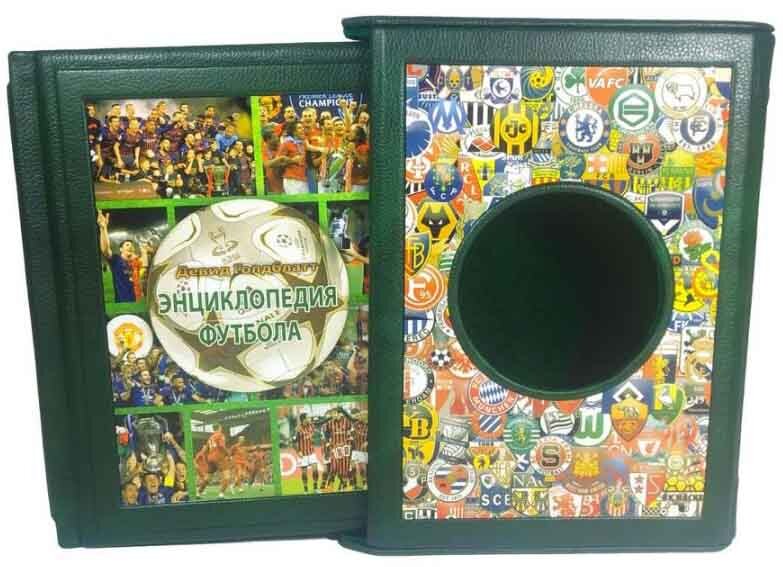 Книга «Велика енциклопедія футболу» у шкіряній обкладинці фото 1 — ElitPodarok