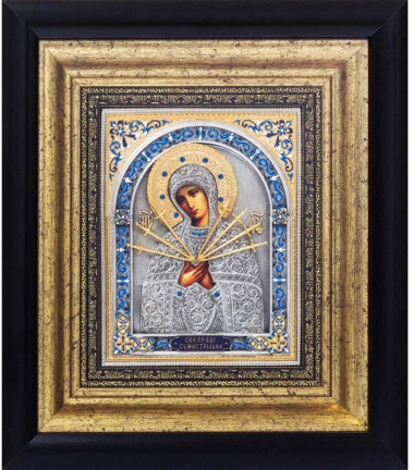 Подарункова ікона «Богородиця Семистрільна» — ElitPodarok