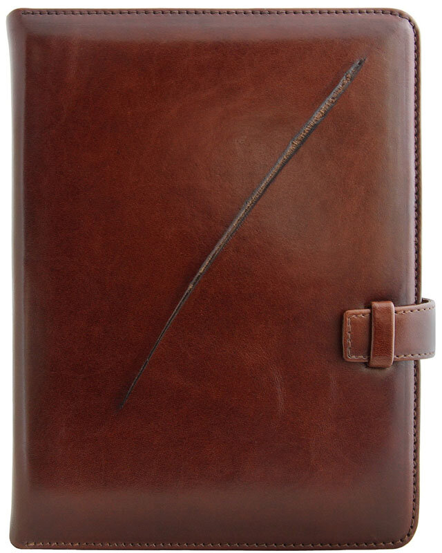 Кожаный ежедневник Метка Коричневый фото 1 — ElitPodarok