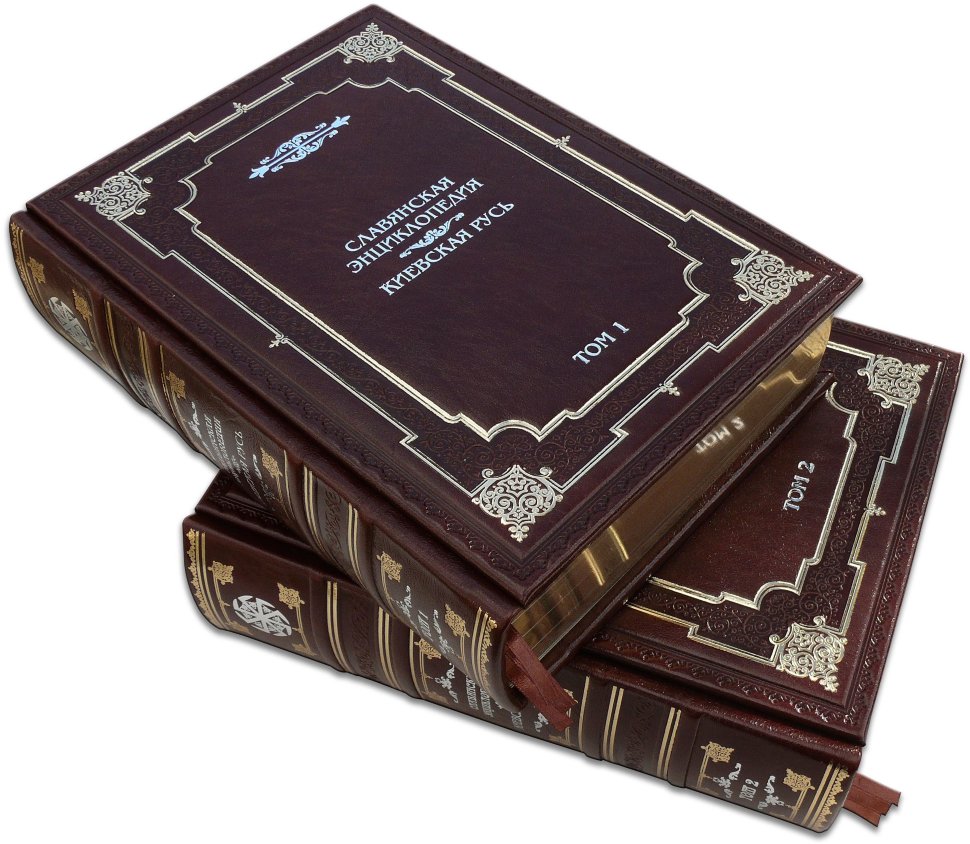 Книга в шкірі «Слов'янська енциклопедія» в 2 томах фото 1 — ElitPodarok