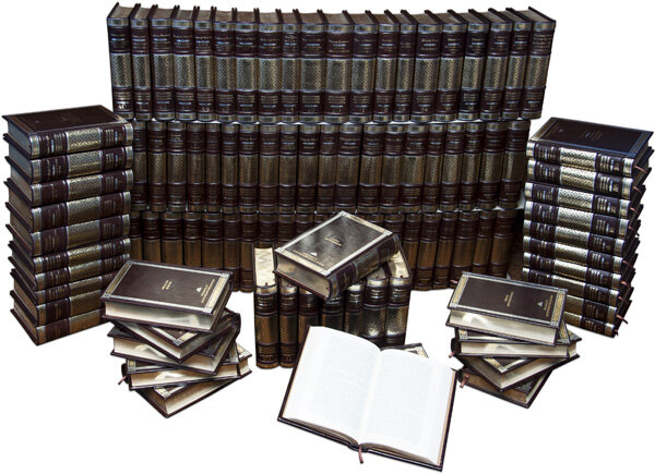 Бібліотека зарубіжної литературы у 100 томах, шкіряна палітурка фото 1 — ElitPodarok