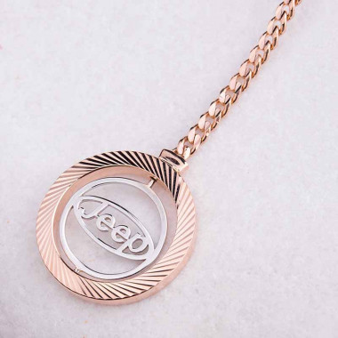 Золотий брелок «Jeep / Джип» бр00034 — ElitPodarok