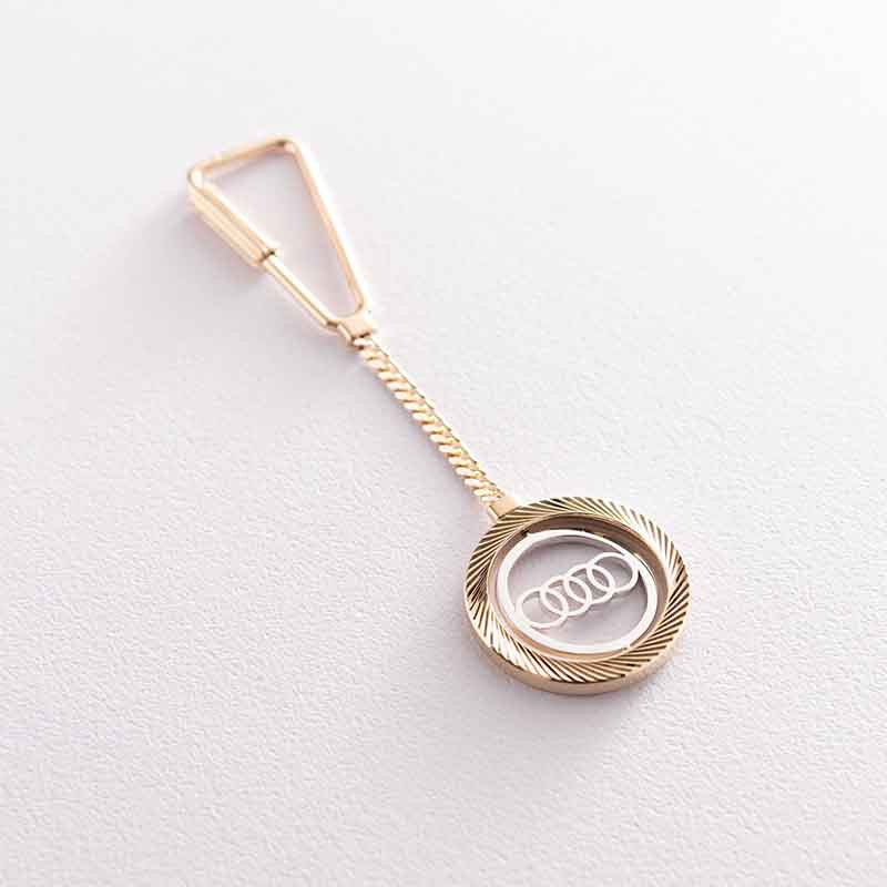 Золотой брелок «Audi / Ауди» бр00027 фото 1 — ElitPodarok