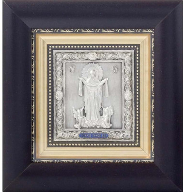 Ікона «Покров Пресвятої Богородиці» оздоблення срібло — ElitPodarok