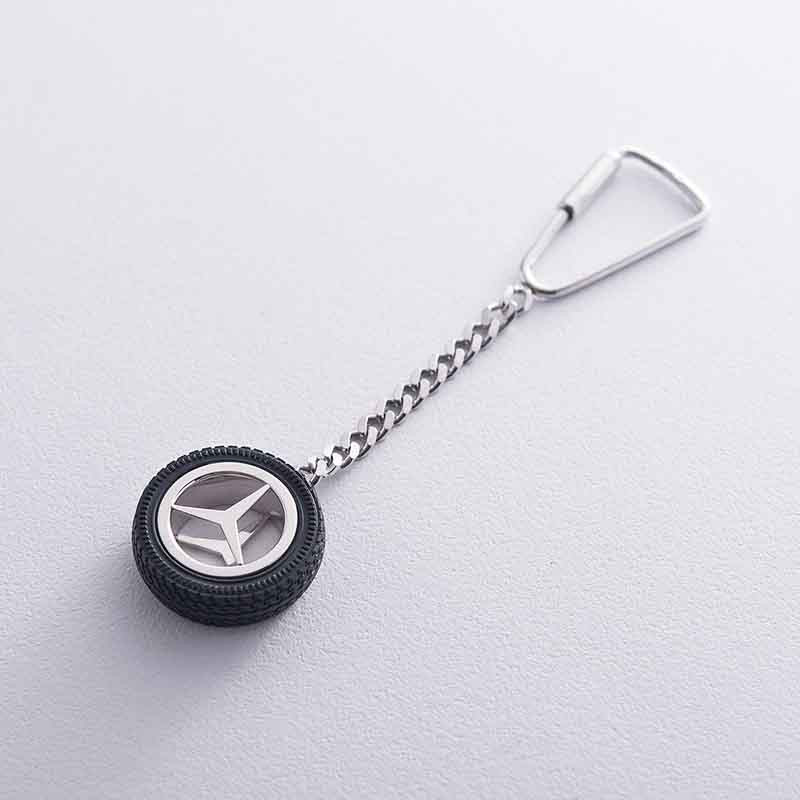 Брелок серебряный «Mercedes / Мерседес» 10050 фото 1 — ElitPodarok