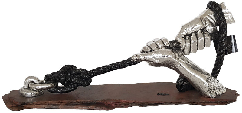 Скульптура «Алегорія зусиль» срібна від А.Anglada фото 1 — ElitPodarok