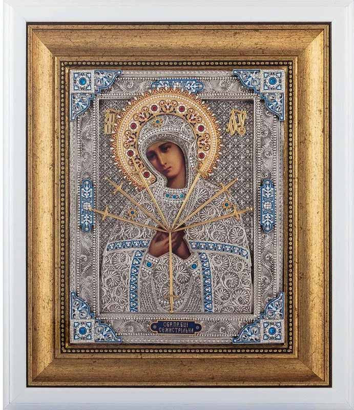 Ікона Божої Матері позолочена «Семістрельна» фото 1 — ElitPodarok