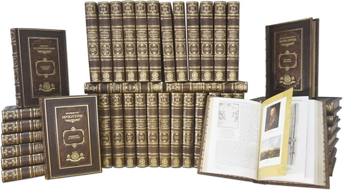 Библиотека «Великие» в 103 томах в кожаном переплете фото 1 — ElitPodarok