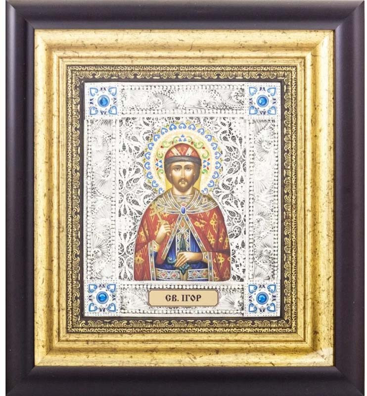 Подарочная икона «Святой князь Игорь» фото 1 — ElitPodarok