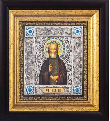 Икона подарочная «Святой Сергий» — ElitPodarok