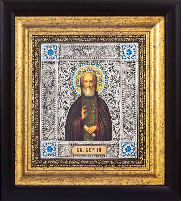 Икона подарочная «Святой Сергий» фото 1 — ElitPodarok