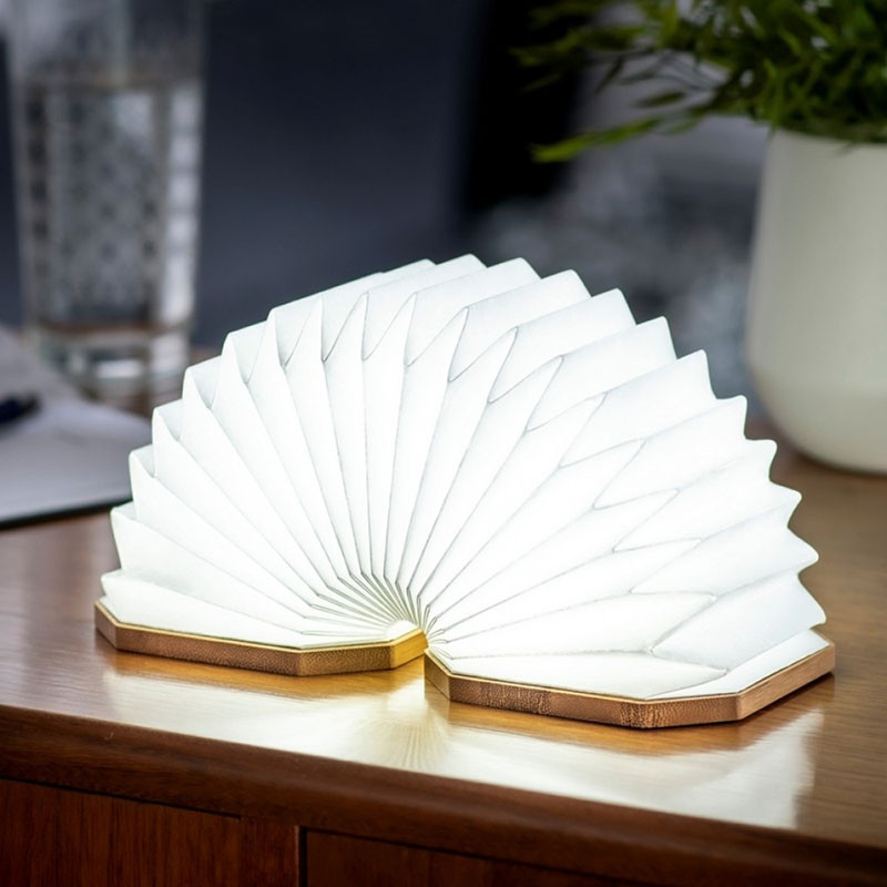 Світильник «ACCORDION» Gingko, дерево горіх фото 1 — ElitPodarok