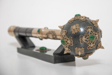 Гетманская булава из черного мрамора со стилетом — ElitPodarok