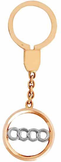 Золотой автомобильный брелок Audi — ElitPodarok