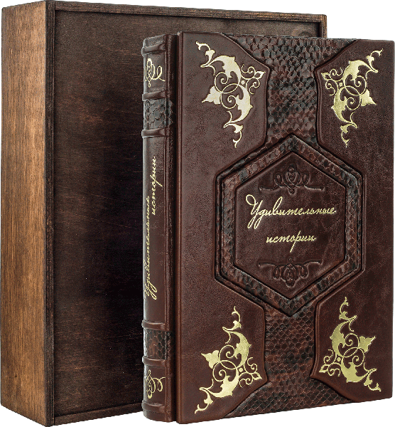 Шкіряна книга «Дивовижні історії з глибини часів» фото 1 — ElitPodarok