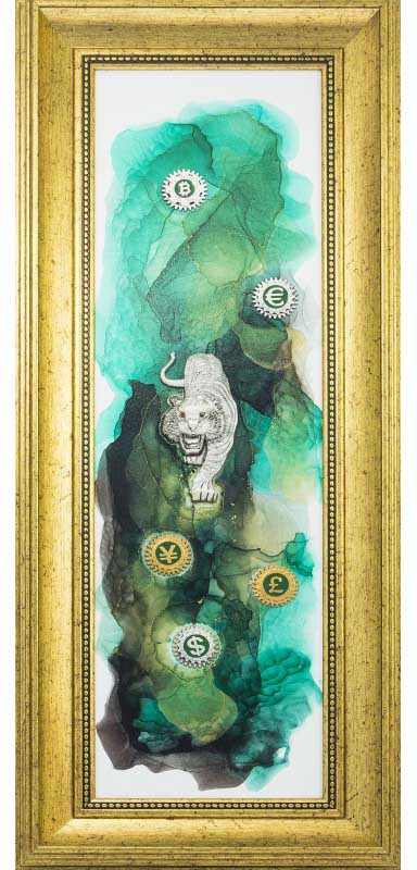 Авторське панно «‎Фінансовий Тигр»‎ фото 1 — ElitPodarok