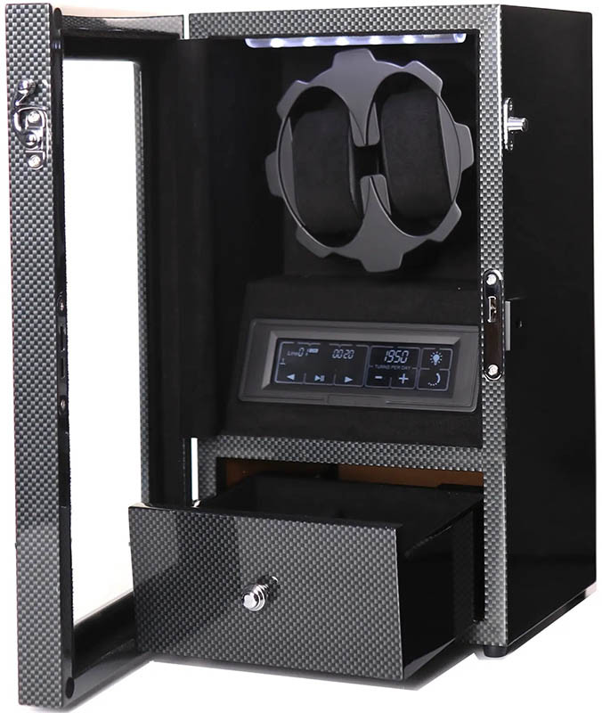 Шкатулка для подзавода часов Salvadore X-2/01-CF-1  фото 1 — ElitPodarok