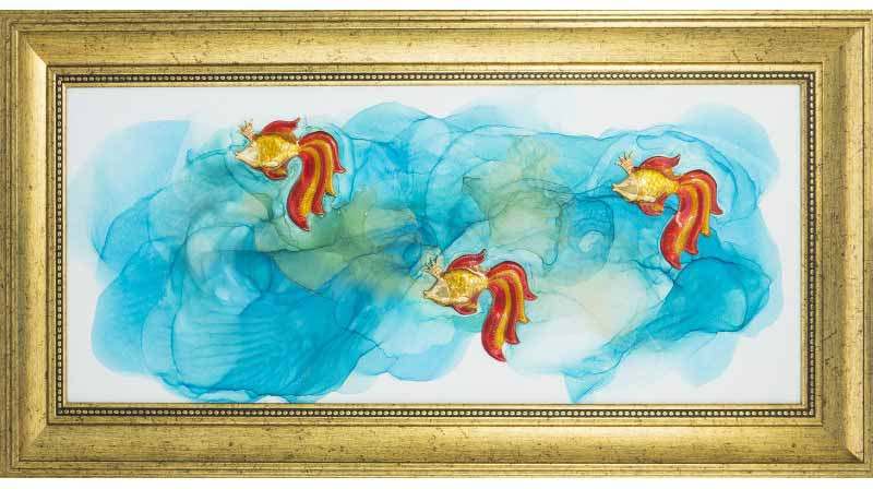 Авторское панно «Золотая рыбка‎»‎ фото 1 — ElitPodarok