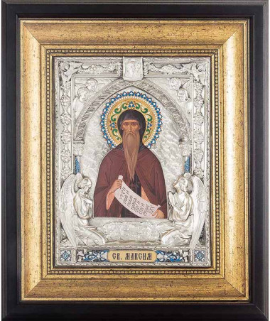 Икона подарочная «Святой Максим» &mdash; ElitPodarok