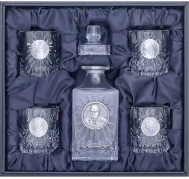 Подарунковий набір графин та келихи «Черчілль» — ElitPodarok