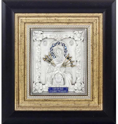 Ікона «Богоматір Семистрільна» посріблена — ElitPodarok