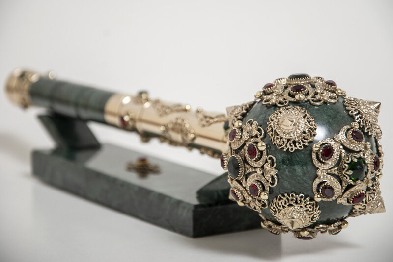 Булава Гетьмана з мармуру, з стилетом (ексклюзив) фото 1 — ElitPodarok