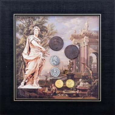 Подарунковий колаж з монетами Гай Юлій Цезарь — ElitPodarok