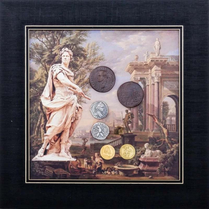 Подарунковий колаж з монетами Гай Юлій Цезарь фото 1 — ElitPodarok