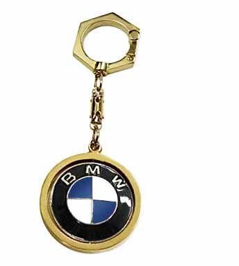 Золотий автомобільний брелок BMW фото 1 — ElitPodarok