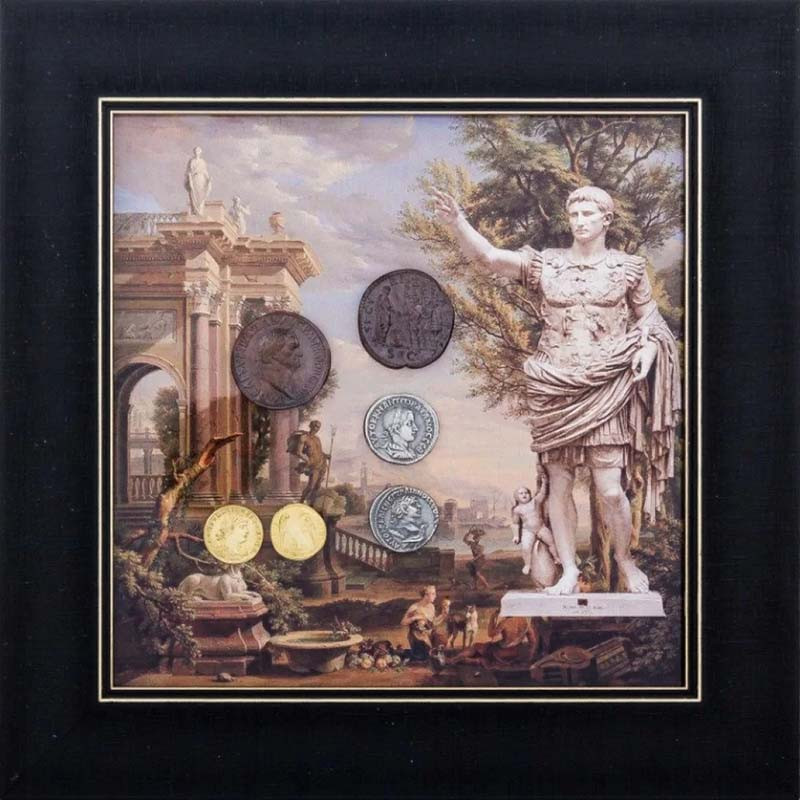 Подарунковий колаж з грецькими монетами фото 1 — ElitPodarok